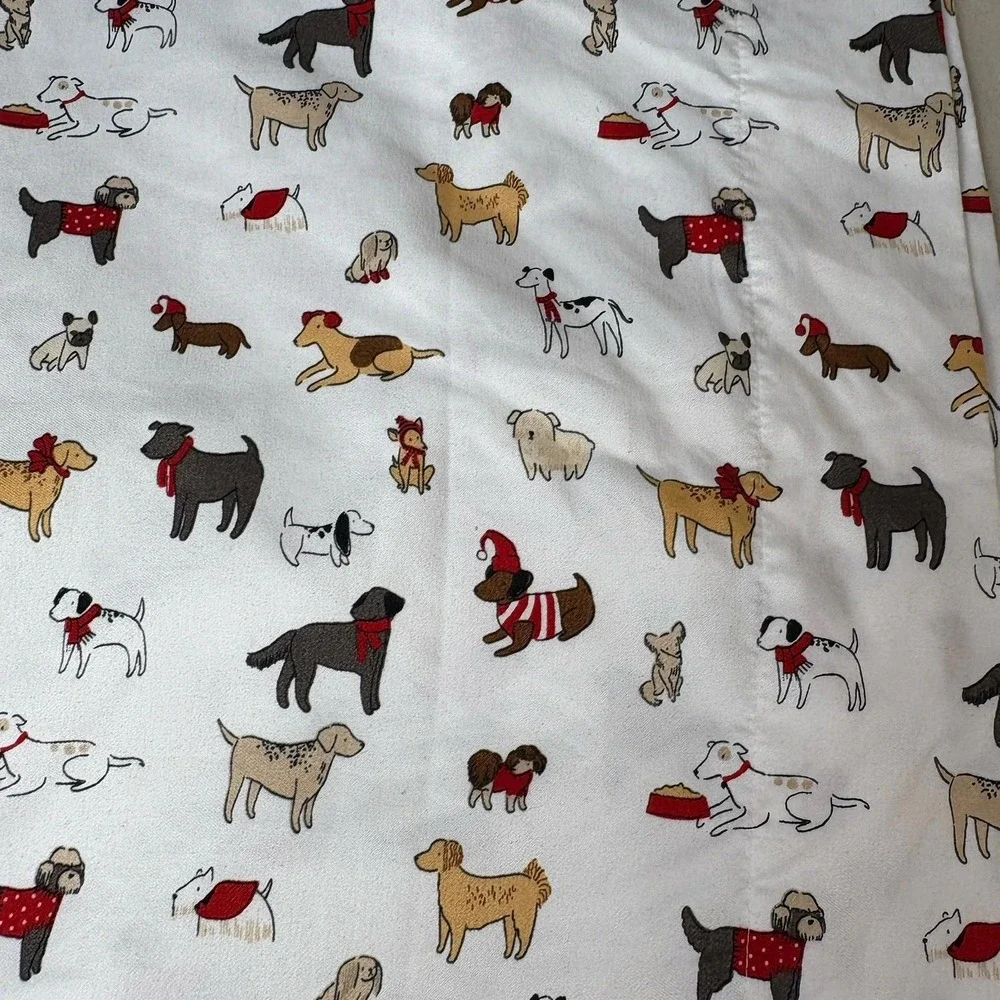 Cuddl Duds Sheets Queen Set Dogs Flat And Fitted Microfiber Extra Soft Holiday